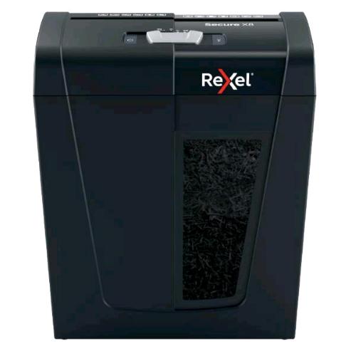 REXEL SECURE X8 DISTRUGGIDOCUMENTI A FRAMMENETO CAPACITA' 8 FOGLI CESTINO 14 LT NERO