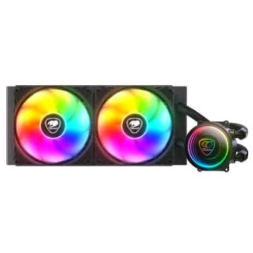 COUGAR POSEIDON ELITE ARGB 240 DISSIPATORE A LIQUIDO DUAL FAN 33.5 DB NERO