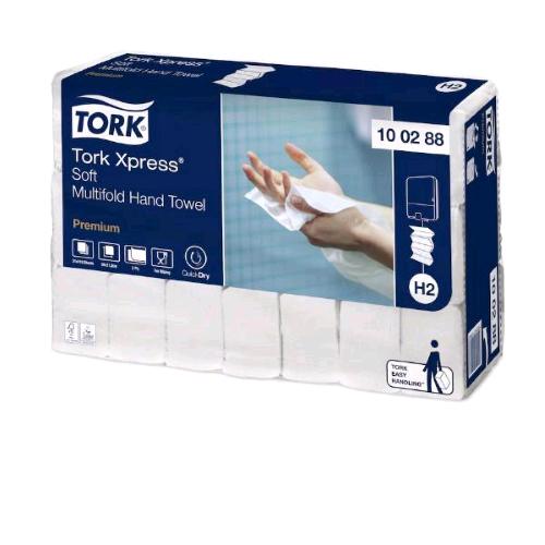 TORK ASCIUGAMANI INTERCALATI PREMIUM SOFT 110 FOGLI 2 VELI 34X21 CM BIANCO CONF 21 Pz.