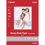 CANON GP 501 GLOSSY PHOTO PAPER CARTA FOTOGRAFICA A4 BIANCO LUCIDO 200 gr/mq CONF 100 FOGLI