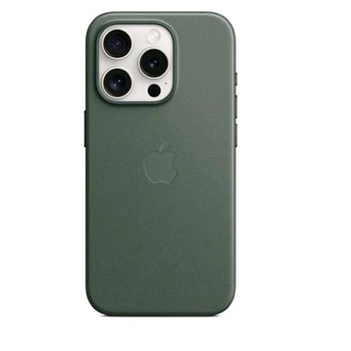 APPLE iPHONE 15 PRO CUSTODIA MAGSAFE IN TESSUTO FINEWOVEN EVERGREEN