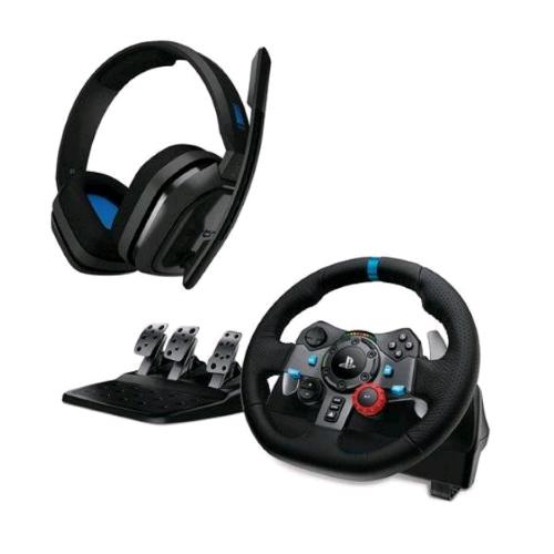 LOGITECH G29 DRIVE FORCE RACING WHEEL VOLANTE E PEDALIERA SIMULATORE GUIDA G SERIES + CUFFIE GAMING ASTRO A10