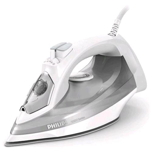 PHILIPS DST5010/10 FERRO DA STIRO A VAPORE 2400W PIASTRA STEAMGLIDE PLUS COLPO DI VAPORE BIANCO GRIGIO