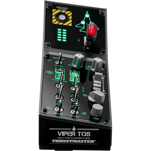 THRUSTMASTER VIPER PANEL PER PC PANNELLO DI CONTROLLO RETROILLUMINATO UTILIZZABILE DA SOLO O CON IL VIPER TQS 43 PULSANTI AZIONE IN METALLO RILASCIO TRIM CARRELLO DI ATTERRAGGIO