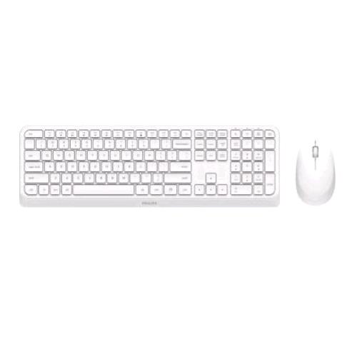 PHILIPS SPT6307W/34 KIT TASTIERA LAYOUT ITALIANO + MOUSE OTTICO WIRELESS 2.4GHz 1.600 DPI BIANCO