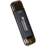 TRANSCEND ESD310C SSD ESTERNO 2.000GB USB -A E USB-C 10GBPS NERO