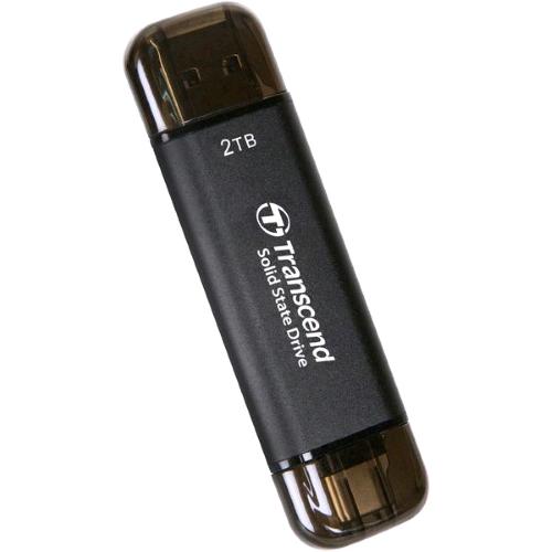 TRANSCEND ESD310C SSD ESTERNO 2.000GB USB -A E USB-C 10GBPS NERO
