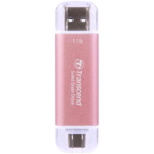 TRANSCEND ESD310 SSD ESTERNO 1.000GB USB A E USB-C 3.2 Gen 2 (3.1 Gen 2) 10 Gbit/s ROSA