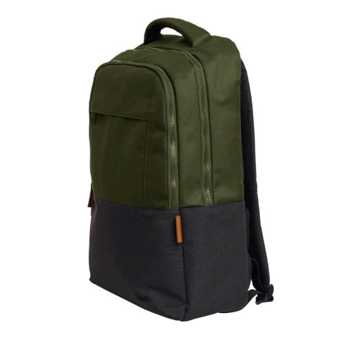 TRUST LISBOA ZAINO PER NOTEBOOK DA 16" IN PLASTICA RICICLATA DA 23 LT 3 SCOMPARTI CON CINGHIA PER TROLLEY VERDE