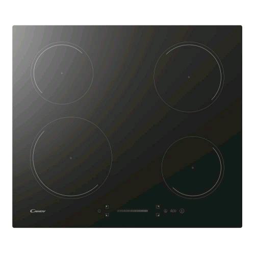 CANDY MODERNA CI642SCBB PIANO COTTURA A INDUZIONE 4 FUOCHI COMANDI TOUCH TIMER ELETTRONICO VETROCERAMICA 59 x 52x 5 8 cm NERO