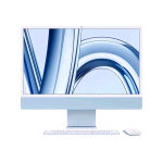 APPLE iMAC 4.5K ALL IN ONE 24" RETINA DISPLAY 4.5K ULTRA HD 4480 x 2520 M3 CHIP 8 CORE CPU E 8 CORE GPU RAM 8GB-SSD 256GB-WI-FI 6E-MACOS SONOMA BLU