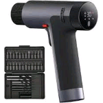 XIAOMI DRILL MAX BRUSHLESS TRAPANO AVVITATORE RICARICABILE CORDLESS 12 V CON ASTUCCIO PUNTE E VALIGETTA NERO