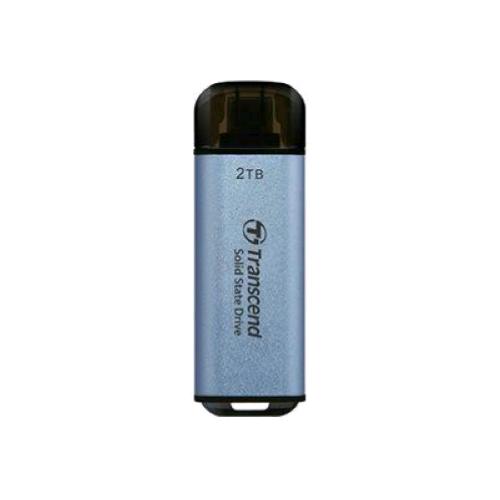 TRANSCEND ESD300C SSD ESTERNO PORTATILE 512GB USB-C 3.2 Gen 2x1 SKY BLU