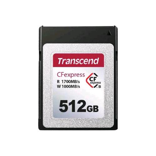 TRANSCEND CFEXPRESS CARD 512GB NAND TYPE B TLCI PER VIDEOCAMERE HIGH-END E CAMCORDER  VELOCITA DI LETTURA 1700 MB/S VELOCITA DI SCRITTURA 1000 MB/S BLACK