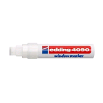 EDDING 4090 MARCATORE PER VETRO PUNTA A SCALPELLO 4/15 mm BIANCO CONF 5 Pz.