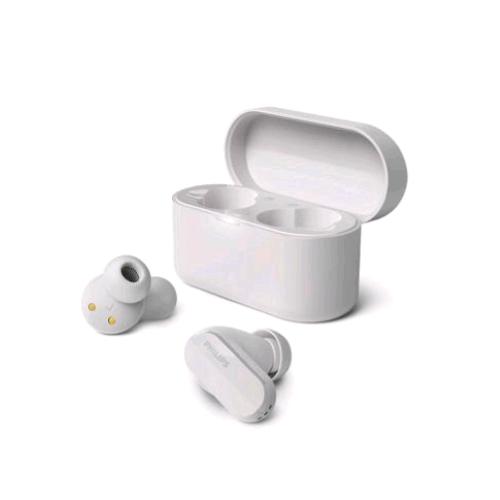 PHILIPS AURICOLARI IN EAR TRUE WIRELESS STEREO CON MICOROFONO CANCELLAZIONE DEL RUMORE COLORE WHITE