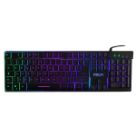 NOUA YELENA TASTIERA GAMING RGB A MEMBRANA CABLATA USB MULTIMEDIALE 105 TASTI RETROILLUMINAZIONE 19 TASTI ANTI-GHOSTING LAYOUT ITALIA