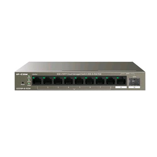 IP-COM G2210P-8-102W SWITCH DI RETE GESTITO 8 PORTE RJ-45 10/100/1000 Mbps SUPPORTO POE