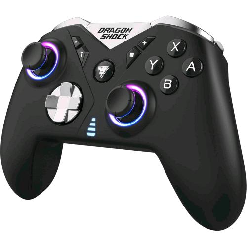 DRAGON SHOCK NEBULA PRO NINTENDO SWITCH CONTROLLER WIRELESS RGB 4 PULSANTI POSTERIORI PROGRAMMABILI BLACK