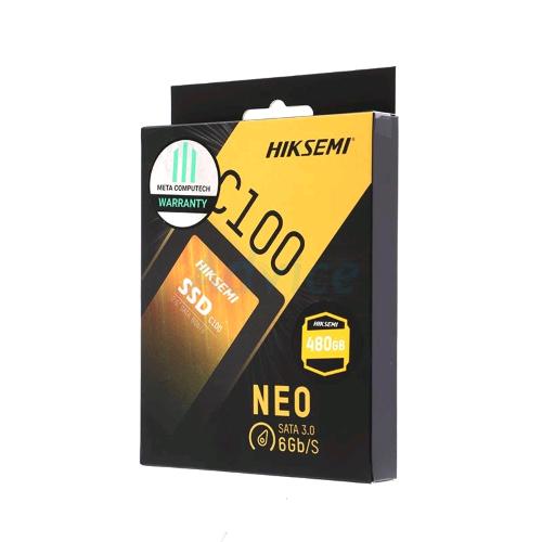 HIKVISION HIKSEMI C100 SSD INTERNO 480GB SATA III 2.5" 3D NAND - Lettura: 550 MB/s - Scrittura: 470 MB/s