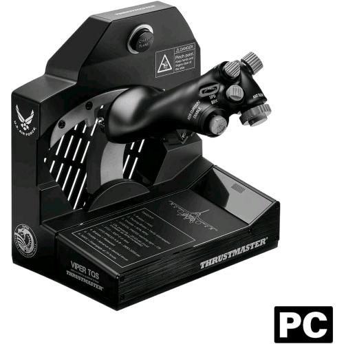 THRUSTMASTER VIPER TQS PER PC, SISTEMA QUADRANTE MANETTA IN METALLO, PRECISIONE EFFETTO HALL, 21 PULSANTI AZIONE, 5 ASSI, ICONICHE FUNZIONI CHAFF/FLARE, SU LICENZA U.S. AIR FORCE