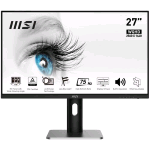MSI PRO MP273QP 27" LED WIDE QUAD HD IPS 2560 x 1440 16:9 350 CD/mq 1ms 75Hz CONTRASTO 1000:1 FREESYNC - 2 x HDMI 1 x DISPLAYPORT NERO ARGENTO