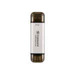 TRANSCEND ESD310 SSD ESTERNO PORTATILE 2.000GB USB 3.2 Gen 2x1  1 x USB-A 1 x USB-C ARGENTO