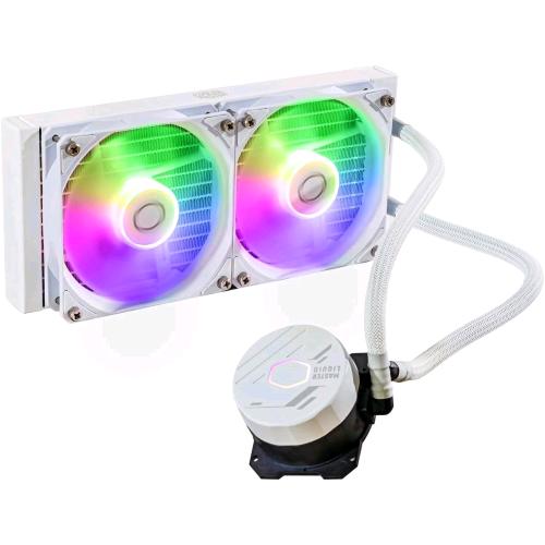 COOLER MASTER MASTERLIQUID 240L CORE ARGB DISSIPATORE A LIQUIDO 2 VENTOLE 120mm LGA 1700 AM5 WHITE EDITION