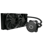 COOLER MASTER MASTERLIQUID 240L CORE DISSIPATORE A LIQUIDO 2 VENTOLE 120mm AMD – LGA1700, LGA1200, LGA1151, AM5, AM4 BLACK