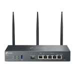 TP-LINK OMADA ER706W ROUTER WIRELESS GIGABIT ETHERNET DUAL-BAND 2.4 GHz/5 GHz 3000 3000 Mbit/s 4 x RJ-45 PORTA USB MU-MIMO NERO