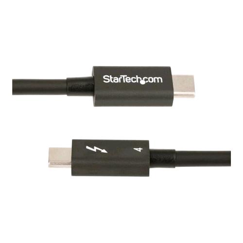STARTECH CAVO THUNDERBOLT 4 MASCHIO/MASCHIO SUPPORTA VIDEO 4K/8K 40Gbps PD 100 W 0.5 MT NERO INTEL-CERTIFIED