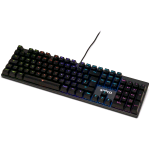 SPYCO CHALLENGE KE-111 TASTIERA GAMING MECCANICA USB RETROILLUMINATA LED REGOLABILE COPRITASTI IN ABS SWITCH MARRONI 25 TASTI ANTI-GHOSTING LAYOUT ITALIANO