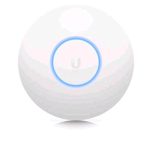 UBIQUITI U6-ENTERPRISE ACCESS POINT WIRELESS TRI BAND 2.4/5/6 GHz 4800 Mbit/s 4X4 MIMO 2.5GbE uplink PoE 600+ DISPOSITIVI PARETE/SOFFITTO