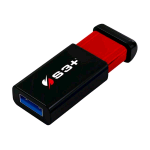 S3+ SPACE + CLICK 32GB CHIAVETTA USB 3.1 Gen 1 MECCANISMO PUSH & PULL BLACK