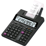CASIO HR-150Rce CALCOLATRICE SCRIVENTE PORTATILE A 12 CIFRE STAMPA 2 RIGHE A SECONDO CHECK&CORRECT ALIMENTATORE INCLUSO NERO