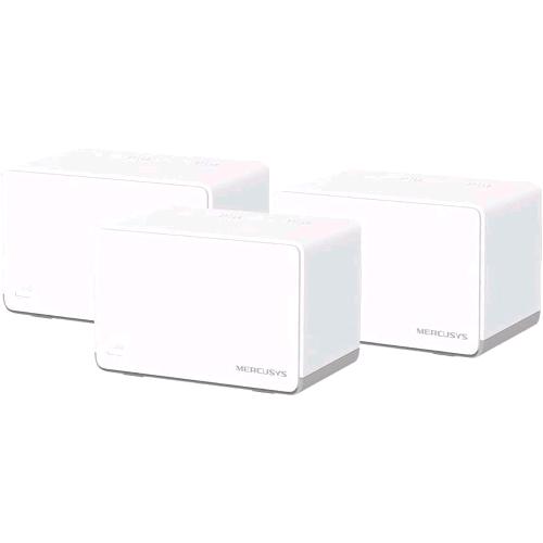 TP-LINK MERCUSYS HALO SISTEMA MESH WIFI AX1800 3 PORTE GIGABIT COPERTURA 550 Mq FINO A 150 DISPOSITIVI 3 Pz.