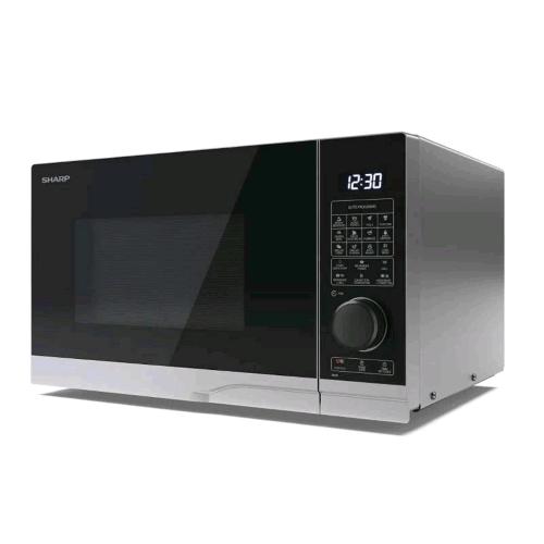 SHARP YC-PC254AE-S FORNO A MICROONDE COMBINATO GRILL 1200W CONVEZIONE 2050W 25LT CONTROLLO DIGITALE 10 LIVELLI DI POTENZA NERO ARGENTO 