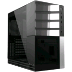 GEOMETRIC FUTURE M4 CALIBURN CASE MID/MINI TOWER VETRO TEMPERATO ED ACCIAIO MIN ITX/MATX/ATX/E-ATX NERO E ARGENTO