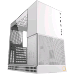GEOMETRIC FUTURE M4 KING ARTHUR CASE MID TOWER VETRO TEMPERATO MINI ITX/MATX/ATX/E-ATX BIANCO