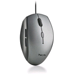 NGS MOTH MOUSE OTTICO USB-A CON ADATTATORE USB-C SILENZIOSO 5 PULSANTI 800/1200/1600 DPI NERO GRIGIO