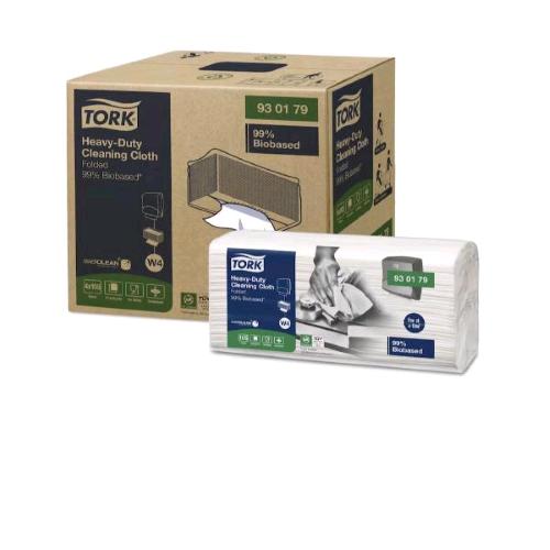 TORK PANNI PULIZIA BIOLOGICI AL 99% 105 STRAPPI 41.5X35.5 CM BIANCO CONF 4 Pz.