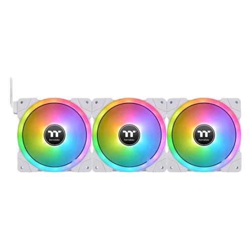 THERMALTAKE SWAFAN EX12 KIT 3 VENTOLE 120MM PER PC ILLUMINAZIONE LED RGB 2.000 RPM WHITE