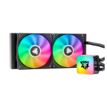 ITEK SKETLIQ 240 ARGB KIT RAFFREDAMENTO A LIQUIDO VENTOLE 2x120MM 2.600 RPM ILLUMINAZIONE LED RGB COLORE BLACK