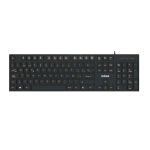 NILOX TASTIERA USB 105 TASTI CON TRATTAMENTO LASER ANTIUSURA 12 TASTI MULTIMEDIALI LAYOUT ITALIANO CAVO 1.5 MT NERO