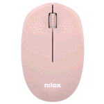 NILOX MOUSE OTTICO WIRELESS CON NANO RICEVITORE 3 PULSANTI 1.000 DPI ROSA
