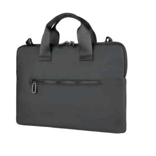 TUCANO GOMMO BORSA SUPERSLIM PER NOTEBOOK DFA 15.6" IN PLASTICA RICICLATA CON SUPERFICIE GOMMATA TASCA ESTERNA CON TRACOLLA NERO