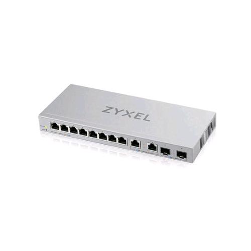 ZYXEL XGS1210-12-ZZ0102F SWITCH DI RETE GESTITO 8 PORTE LAN RJ-45 FULL DUPLEX 10/100/1.000 Mbps + 2 PORTE 2.500 Mbps + 2 SLOT SFP+ GRIGIO
