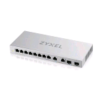 ZYXEL XGS1010-12-ZZ0102F SWITCH DI RETE NON GESTITO 8 PORTE LAN RJ-45 FULL DUPLEX 10/100/1.000 Mbps + 2 PORTE 2.500 Mbps + 2 SLOT SFP+ GRIGIO