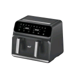 DPM 801D TWIN FRIGGITRICE AD ARIA DIGITALE DOPPIO CESTELLO 1700W CAPACITA' 8 LT COTTURE INDIPENDENTI NERO