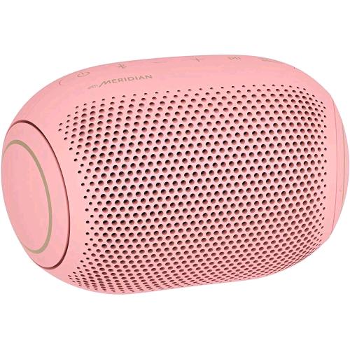 LG XBOOM GO PL2B CASSA BLUETOOTH PORTATILE ALTOPARLANTE SPEAKER BLUETOOTH 5.0 WATERPROOF IPX5 CON AUDIO MERIDIAN E BASSI POTENTI 5W 10 ORE DI RIPRODUZIONE COMANDI VOCALI SOUND BOOST USB-C ROSA